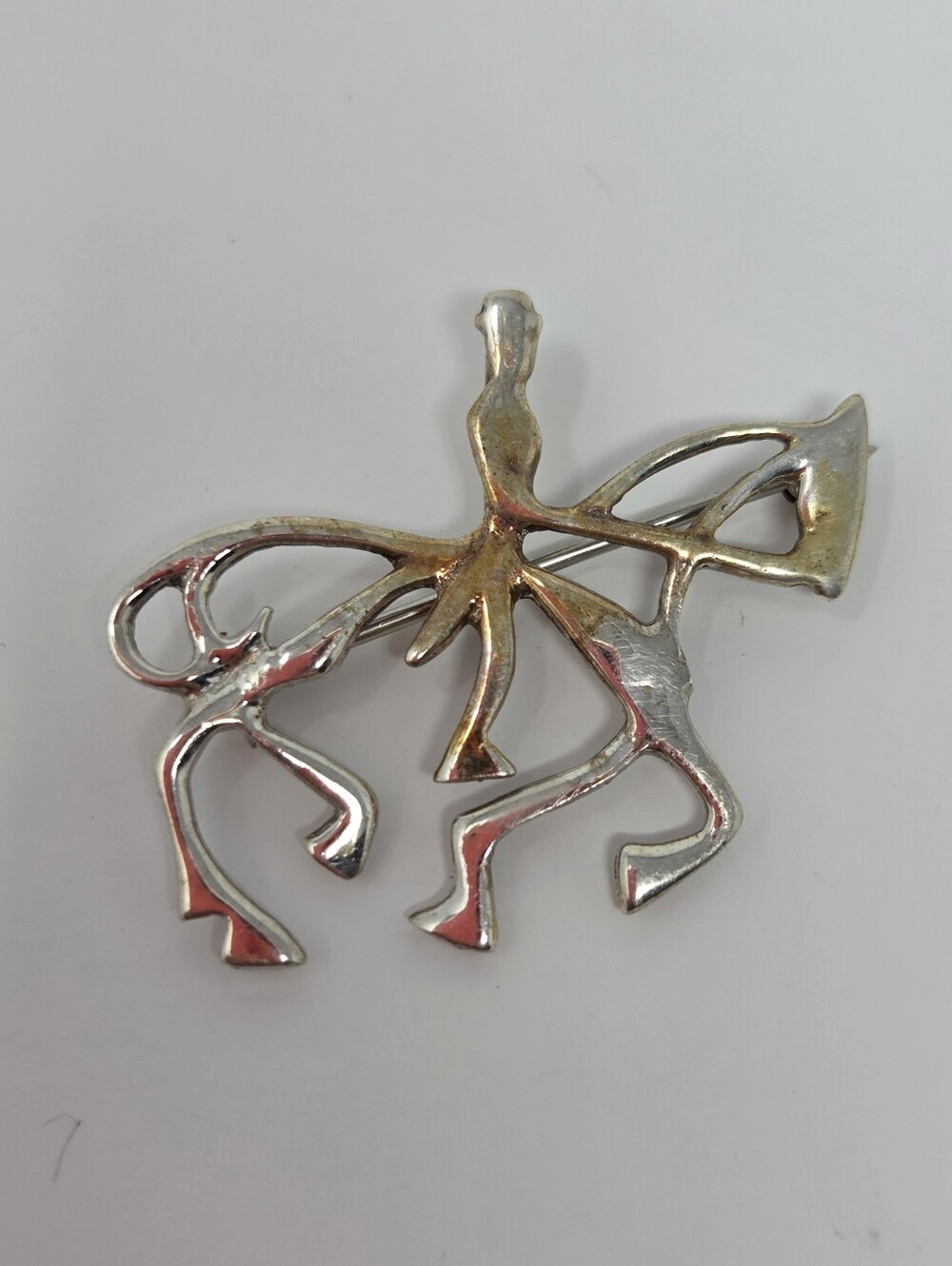 Horse And Rider Broach Or Necklace